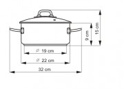  Kolimax rendlík  Professional průměr 22cm objem 3L