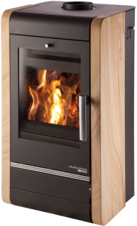 AVESTA II s výměníkem černá / Woodstone Prestige